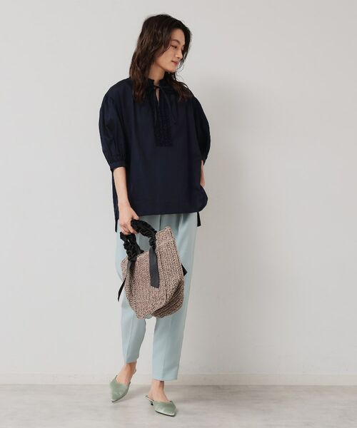 SunaUna / スーナウーナ シャツ・ブラウス | 【シャーリング／チュニック】スキッパーブラウス | 詳細4