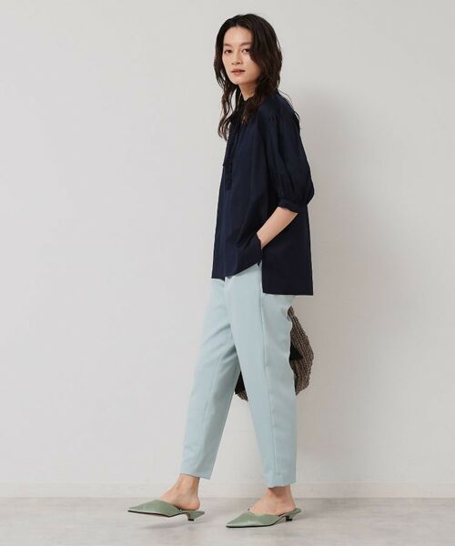 SunaUna / スーナウーナ シャツ・ブラウス | 【シャーリング／チュニック】スキッパーブラウス | 詳細5