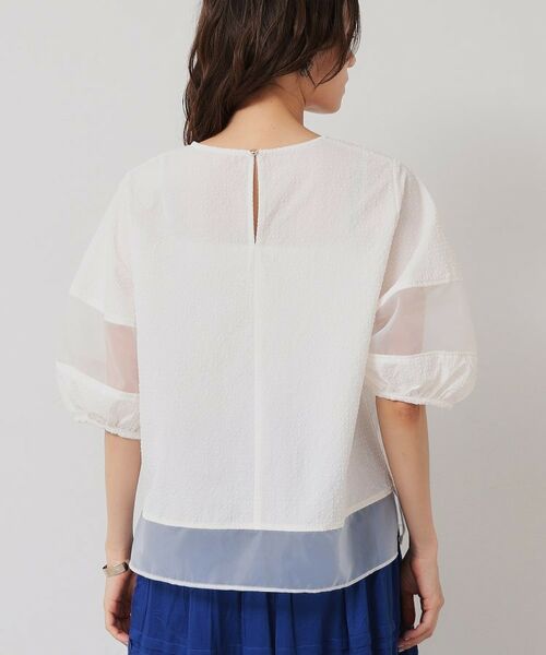 SunaUna / スーナウーナ シャツ・ブラウス | 【無地＆ドット／オーガンジー使用】Tブラウス | 詳細16