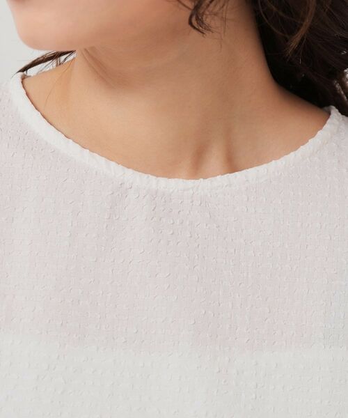 SunaUna / スーナウーナ シャツ・ブラウス | 【無地＆ドット／オーガンジー使用】Tブラウス | 詳細17