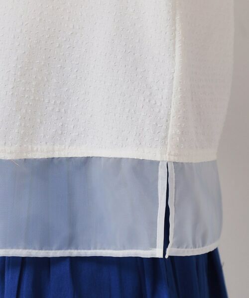 SunaUna / スーナウーナ シャツ・ブラウス | 【無地＆ドット／オーガンジー使用】Tブラウス | 詳細19