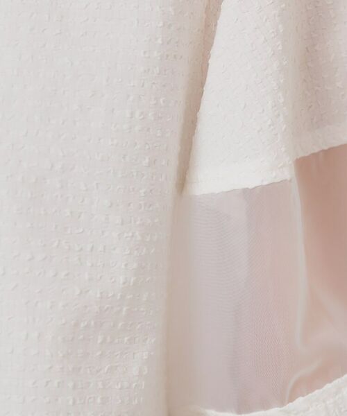 SunaUna / スーナウーナ シャツ・ブラウス | 【無地＆ドット／オーガンジー使用】Tブラウス | 詳細7