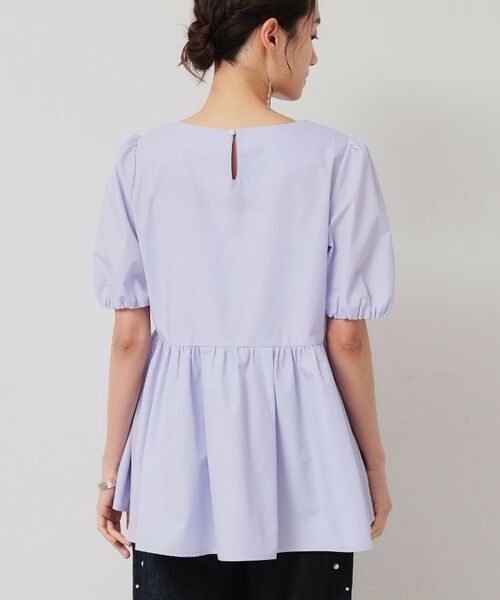SunaUna / スーナウーナ シャツ・ブラウス | 【接触冷感／ペプラム】コサージュ風ブラウス | 詳細15