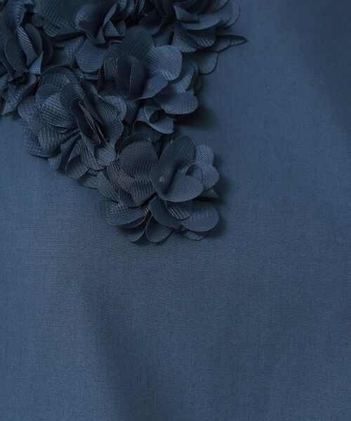 SunaUna / スーナウーナ シャツ・ブラウス | 【接触冷感／ペプラム】コサージュ風ブラウス | 詳細9