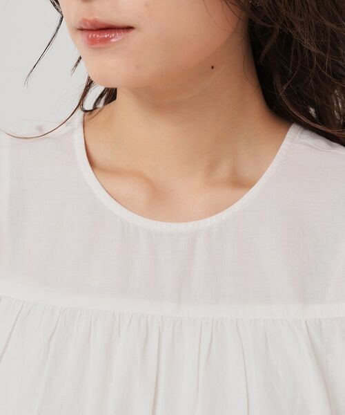 SunaUna / スーナウーナ シャツ・ブラウス | 【裾スカラ刺繍／綿ボイル】ティアードブラウス | 詳細13