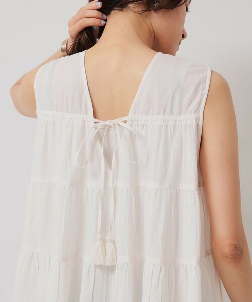 SunaUna / スーナウーナ シャツ・ブラウス | 【裾スカラ刺繍／綿ボイル】ティアードブラウス | 詳細15