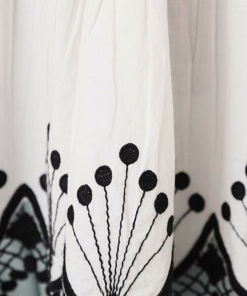 SunaUna / スーナウーナ シャツ・ブラウス | 【裾スカラ刺繍／綿ボイル】ティアードブラウス | 詳細7