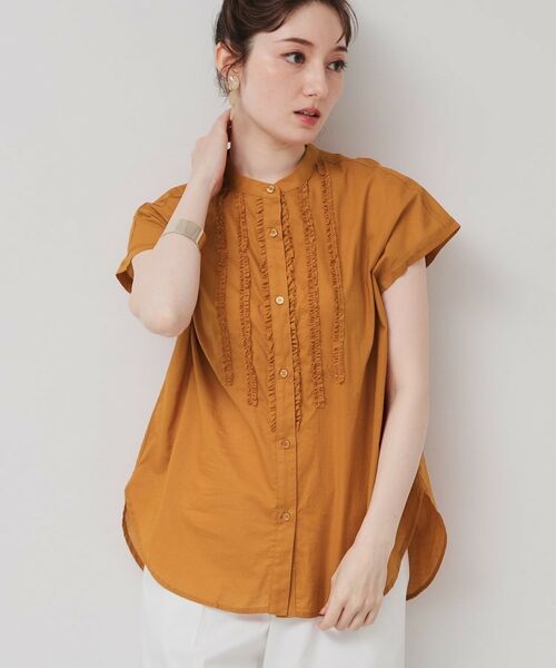 SunaUna / スーナウーナ シャツ・ブラウス | 【コンパクトフリル／3色展開】フレンチスリーブブラウス | 詳細10