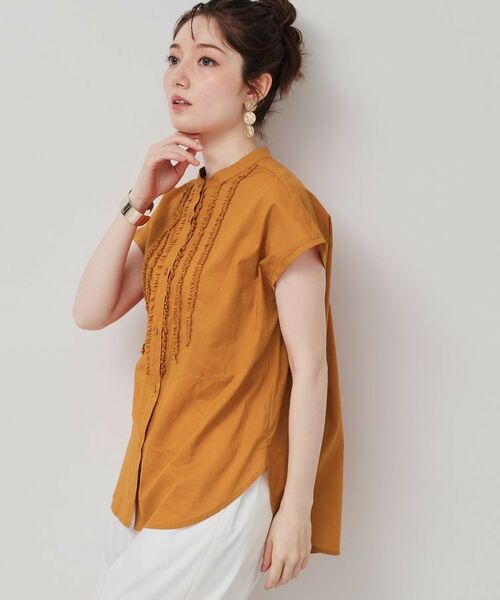 SunaUna / スーナウーナ シャツ・ブラウス | 【コンパクトフリル／3色展開】フレンチスリーブブラウス | 詳細11