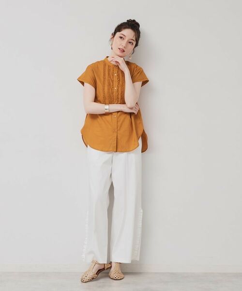 SunaUna / スーナウーナ シャツ・ブラウス | 【コンパクトフリル／3色展開】フレンチスリーブブラウス | 詳細12