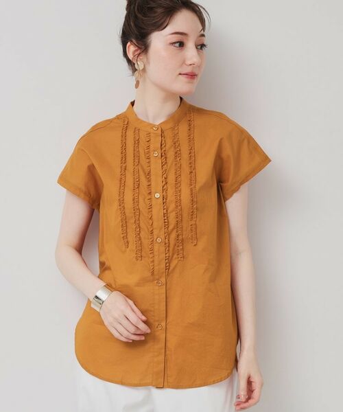 SunaUna / スーナウーナ シャツ・ブラウス | 【コンパクトフリル／3色展開】フレンチスリーブブラウス | 詳細14