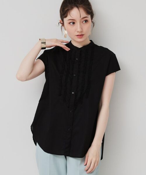 SunaUna / スーナウーナ シャツ・ブラウス | 【コンパクトフリル／3色展開】フレンチスリーブブラウス | 詳細6