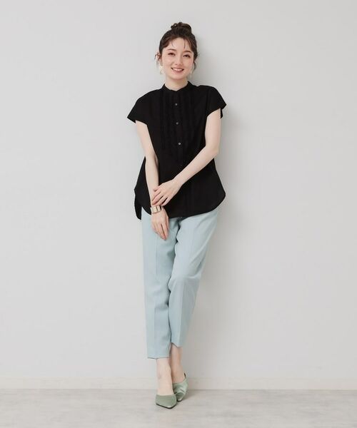 SunaUna / スーナウーナ シャツ・ブラウス | 【コンパクトフリル／3色展開】フレンチスリーブブラウス | 詳細8