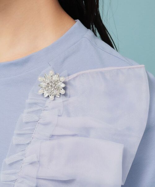 SunaUna / スーナウーナ カットソー | 【オーガンジーラッフル】大人フェミニンTシャツ | 詳細18