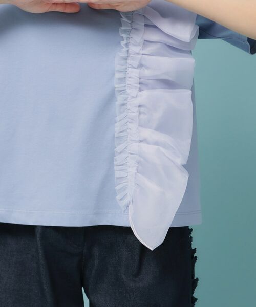 SunaUna / スーナウーナ カットソー | 【オーガンジーラッフル】大人フェミニンTシャツ | 詳細20