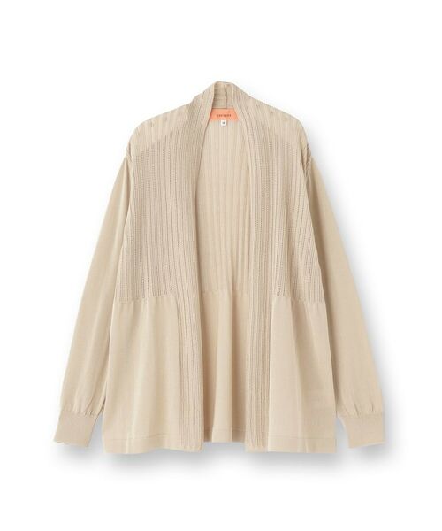 SunaUna / スーナウーナ カーディガン・ボレロ | 【軽羽織り／日本製】ミドル丈着流しカーディガン | 詳細1