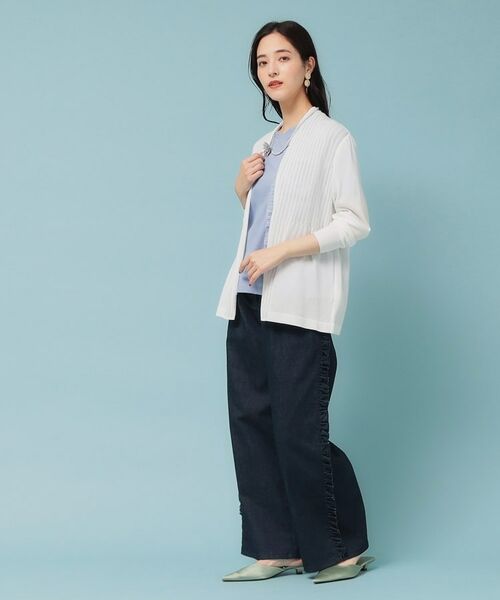 SunaUna / スーナウーナ カーディガン・ボレロ | 【軽羽織り／日本製】ミドル丈着流しカーディガン | 詳細2