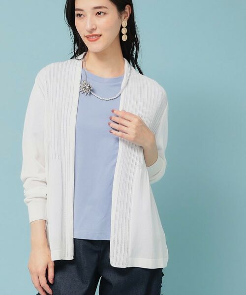 SunaUna / スーナウーナ カーディガン・ボレロ | 【軽羽織り／日本製】ミドル丈着流しカーディガン | 詳細5