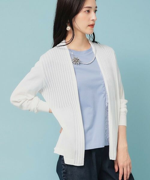 SunaUna / スーナウーナ カーディガン・ボレロ | 【軽羽織り／日本製】ミドル丈着流しカーディガン | 詳細6