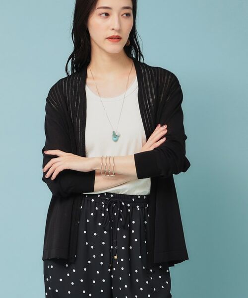 SunaUna / スーナウーナ カーディガン・ボレロ | 【軽羽織り／日本製】ミドル丈着流しカーディガン | 詳細8