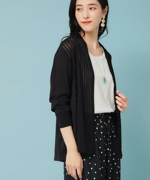 SunaUna / スーナウーナ カーディガン・ボレロ | 【軽羽織り／日本製】ミドル丈着流しカーディガン | 詳細9