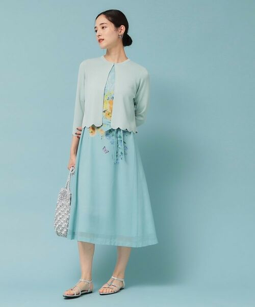 SunaUna / スーナウーナ カーディガン・ボレロ | 【人気シリーズ/4色展開】スカラップ7分袖ボレロ | 詳細7