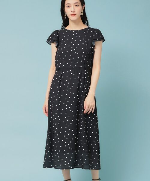 SunaUna / スーナウーナ ロング・マキシ丈ワンピース | 【袖ラッフル/S~L】ドットワンピース | 詳細10