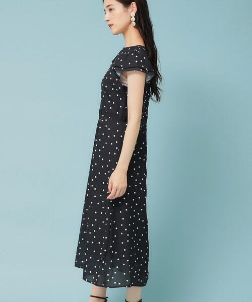 SunaUna / スーナウーナ ロング・マキシ丈ワンピース | 【袖ラッフル/S~L】ドットワンピース | 詳細11