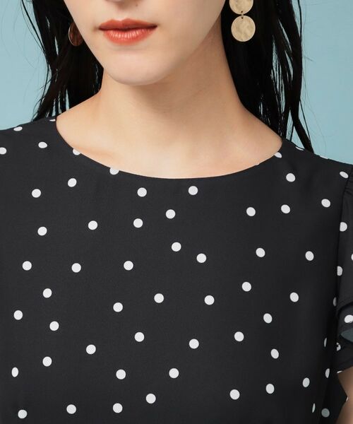 SunaUna / スーナウーナ ロング・マキシ丈ワンピース | 【袖ラッフル/S~L】ドットワンピース | 詳細13