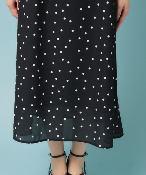 SunaUna / スーナウーナ ロング・マキシ丈ワンピース | 【袖ラッフル/S~L】ドットワンピース | 詳細16