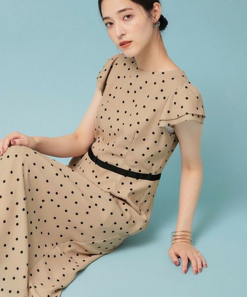 SunaUna / スーナウーナ ロング・マキシ丈ワンピース | 【袖ラッフル/S~L】ドットワンピース | 詳細2