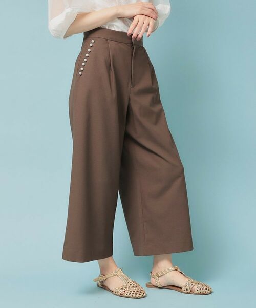 SunaUna / スーナウーナ ショート・ハーフ・半端丈パンツ | 【ウエストゴム/S~L】ガウチョパンツ | 詳細10