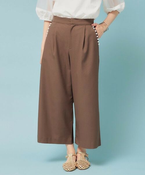 SunaUna / スーナウーナ ショート・ハーフ・半端丈パンツ | 【ウエストゴム/S~L】ガウチョパンツ | 詳細14