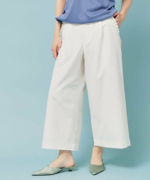 SunaUna / スーナウーナ ショート・ハーフ・半端丈パンツ | 【ウエストゴム/S~L】ガウチョパンツ | 詳細2