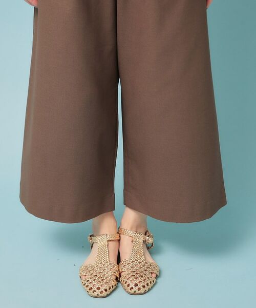 SunaUna / スーナウーナ ショート・ハーフ・半端丈パンツ | 【ウエストゴム/S~L】ガウチョパンツ | 詳細20