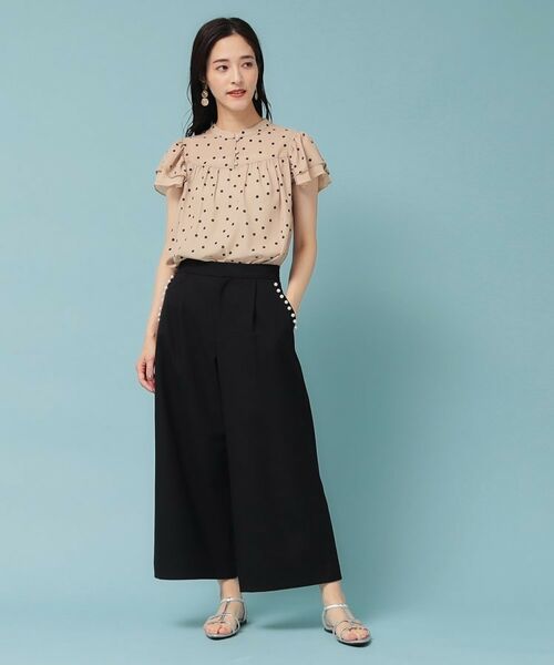 SunaUna / スーナウーナ ショート・ハーフ・半端丈パンツ | 【ウエストゴム/S~L】ガウチョパンツ | 詳細8