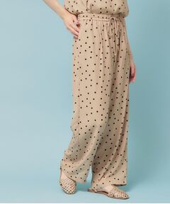 SunaUna / スーナウーナ パンツ | 【ドット柄／S～L】ワイドパンツ