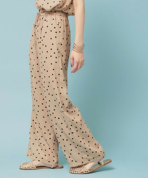 SunaUna / スーナウーナ パンツ | 【ドット柄/S~L】ワイドパンツ | 詳細8