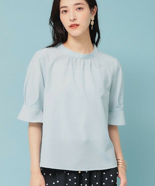 SunaUna / スーナウーナ シャツ・ブラウス | 【きれいめ／定番シルエット】スタンドネックブラウス | 詳細14