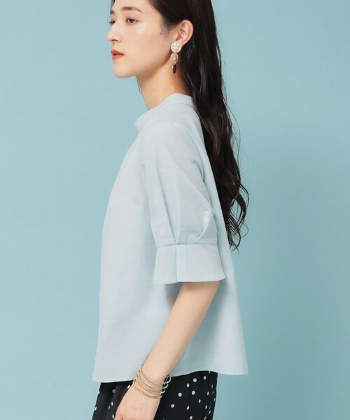 SunaUna / スーナウーナ シャツ・ブラウス | 【きれいめ／定番シルエット】スタンドネックブラウス | 詳細15