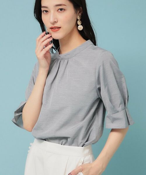 SunaUna / スーナウーナ シャツ・ブラウス | 【きれいめ／定番シルエット】スタンドネックブラウス | 詳細2