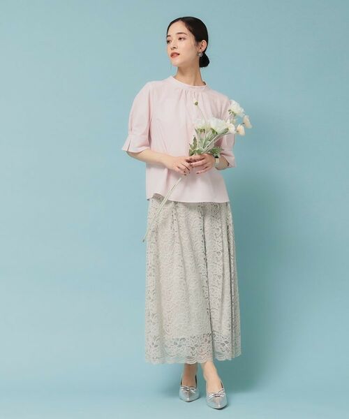 SunaUna / スーナウーナ シャツ・ブラウス | 【きれいめ／定番シルエット】スタンドネックブラウス | 詳細7