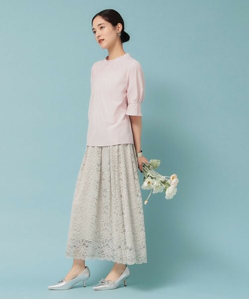 SunaUna / スーナウーナ シャツ・ブラウス | 【きれいめ／定番シルエット】スタンドネックブラウス | 詳細8