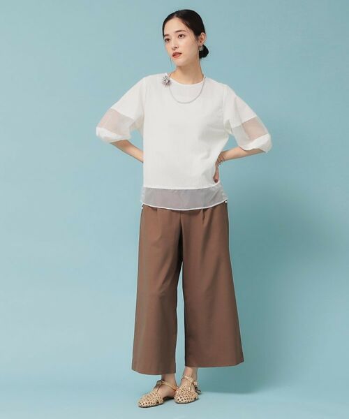 SunaUna / スーナウーナ シャツ・ブラウス | 【7分袖／秋まで着られる】Tブラウス | 詳細2