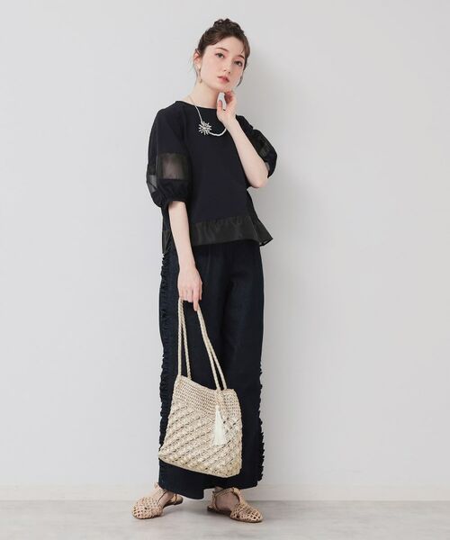 SunaUna / スーナウーナ シャツ・ブラウス | 【7分袖／秋まで着られる】Tブラウス | 詳細4