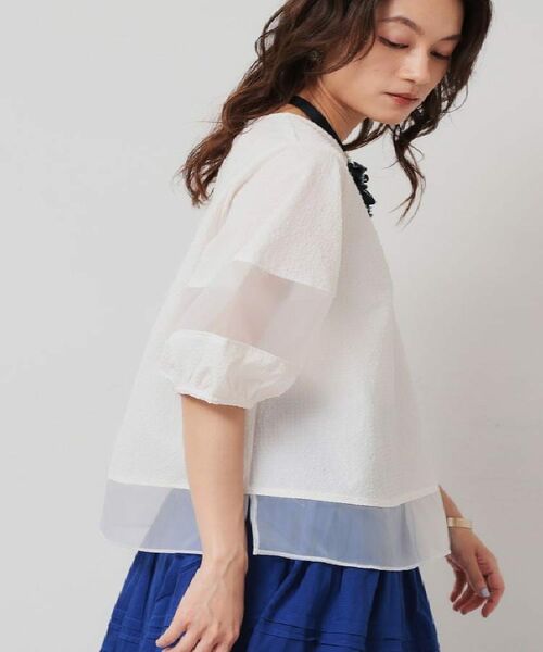 SunaUna / スーナウーナ シャツ・ブラウス | 【7分袖／秋まで着られる】Tブラウス | 詳細5