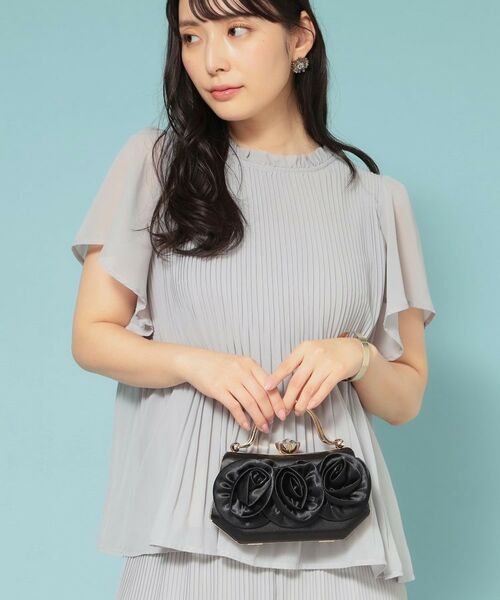 SunaUna / スーナウーナ ハンドバッグ | 【2Way】フラワーモチーフパーティバッグ | 詳細9