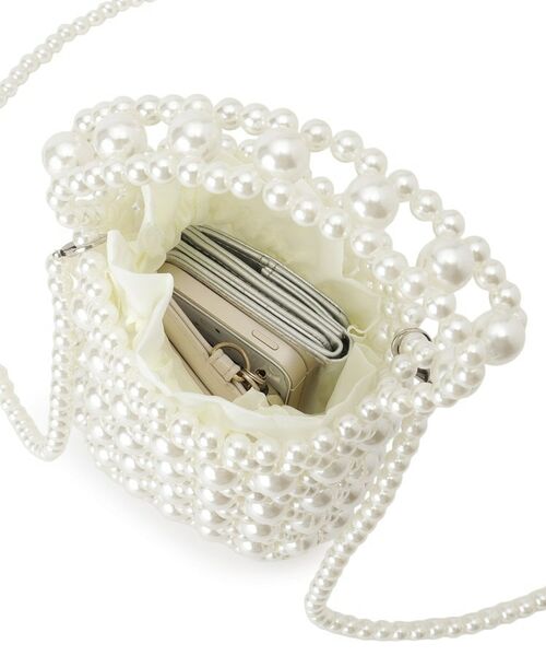 SunaUna / スーナウーナ ショルダーバッグ | 【スマホ収納可能／2Way】パール調ミニポシェット | 詳細6