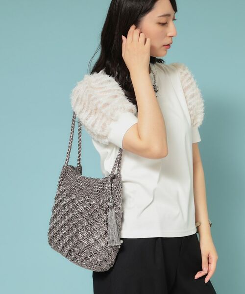 SunaUna / スーナウーナ トートバッグ | 【新色追加／肩掛け可能】メタリックトートバッグ | 詳細12