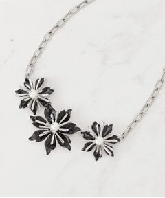 SunaUna / スーナウーナ ネックレス・ペンダント・チョーカー | 【フェイクパール付】フラワーモチーフショートネックレス